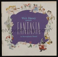 5m089 FANTASIA souvenir program book R77 Mickey Mouse, Walt Disney musical cartoon classic!