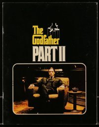 5m099 GODFATHER PART II souvenir program book '74 Al Pacino, Francis Ford Coppola classic sequel!