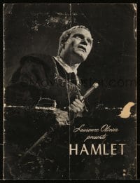 5m105 HAMLET souvenir program book '49 Laurence Olivier, Shakespeare classic, Best Picture winner!