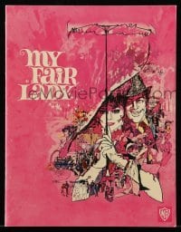 5m123 MY FAIR LADY souvenir program book '64 Audrey Hepburn & Rex Harrison, Bob Peak art!