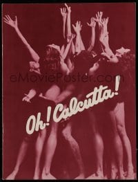 5m125 OH CALCUTTA stage play souvenir program book '80 groundbreaking Broadway show with nudity!