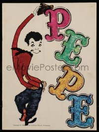 5m129 PEPE souvenir program book '60 cover art of Cantinflas, 35 all-star cast members!