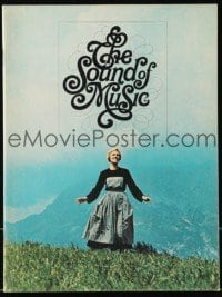 5m141 SOUND OF MUSIC 36pg program book '65 Julie Andrews, Robert Wise musical classic!