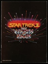 5m148 STAR TREK II souvenir program book '82 The Wrath of Khan, Leonard Nimoy, William Shatner