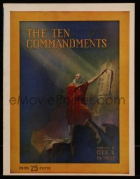 5m155 TEN COMMANDMENTS souvenir program book '23 Cecil B. DeMille classic epic, different images!