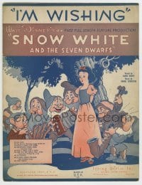 5m002 SNOW WHITE & THE SEVEN DWARFS sheet music '37 Disney animated fantasy classic, I'm Wishing!