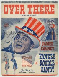5m047 YANKEE DOODLE DANDY sheet music '42 James Cagney as George M. Cohan, Over There!