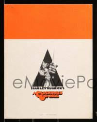 5m174 CLOCKWORK ORANGE set of 4 presskit supplements '72 Stanley Kubrick classic, lots of cool info!