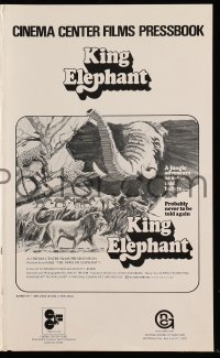 5m536 AFRICAN ELEPHANT pressbook '71 King Elephant, get to know the jungle before they pave it!