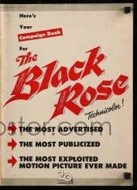 5m571 BLACK ROSE pressbook '50 Tyrone Power, Jack Hawkins & Orson Welles!