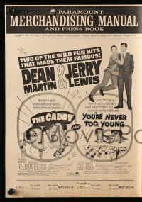 5m592 CADDY/YOU'RE NEVER TOO YOUNG pressbook '64 Dean Martin & Jerry Lewis back together!