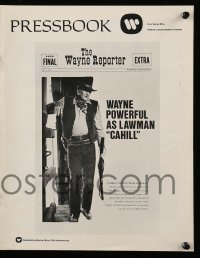 5m594 CAHILL pressbook '73 classic United States Marshall big John Wayne, great cowboy images!