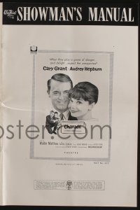 5m602 CHARADE pressbook '63 art of tough Cary Grant & sexy Audrey Hepburn, expect the unexpected!