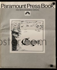 5m605 CHINATOWN pressbook '74 art of Jack Nicholson & Faye Dunaway by Jim Pearsall, Roman Polanski