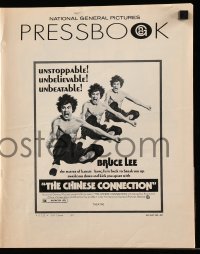5m606 CHINESE CONNECTION pressbook '73 great images of kung fu master Bruce Lee!