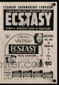 5m524 ECSTASY set of 2 pressbooks R39 & R53 Hedy Lamarr's early nudie the world is whispering about!
