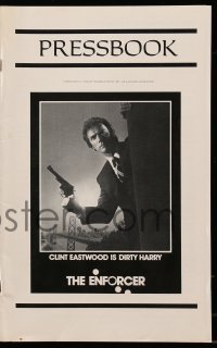 5m656 ENFORCER pressbook '76 classic images of Clint Eastwood as Dirty Harry with his gun!