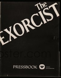 5m658 EXORCIST pressbook '74 William Friedkin, Max Von Sydow, William Peter Blatty classic!
