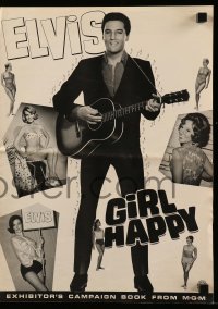 5m679 GIRL HAPPY pressbook '65 great images of Elvis Presley, Shelley Fabares, rock & roll, rare!