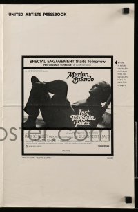 5m738 LAST TANGO IN PARIS pressbook '73 Marlon Brando, Maria Schneider, Bernardo Bertolucci