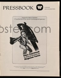 5m760 MAGNUM FORCE pressbook '73 Clint Eastwood is Dirty Harry pointing his huge gun!