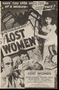 5m782 MESA OF LOST WOMEN pressbook '52 grown up Jackie Coogan vs super women who kissed & killed!
