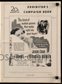 5m786 MODEL & THE MARRIAGE BROKER pressbook '51 Scott Brady kisses Jeanne Crain, Thelma Ritter!