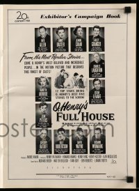 5m810 O HENRY'S FULL HOUSE pressbook '52 Fred Allen, Anne Baxter, Jeanne Crain & Marilyn Monroe!