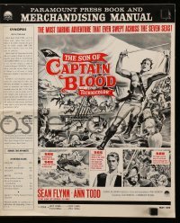 5m899 SON OF CAPTAIN BLOOD pressbook '63 pirate Sean Flynn, daring adventures on the Seven Seas!