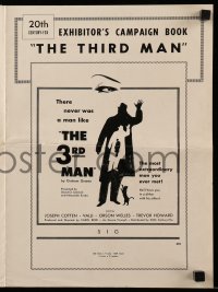 5m937 THIRD MAN pressbook R56 Orson Welles, Joseph Cotten, Valli, Carol Reed classic film noir!