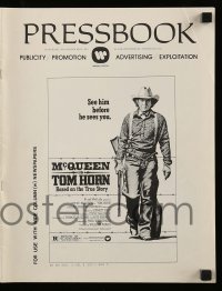 5m951 TOM HORN pressbook '80 see cowboy Steve McQueen in the title role before he sees you!