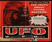 5m961 UFO pressbook '56 the truth about unidentified flying objects & flying saucers!
