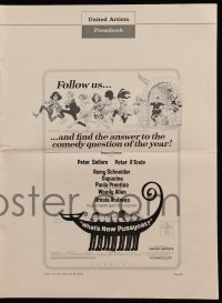 5m980 WHAT'S NEW PUSSYCAT pressbook '65 Frank Frazetta art of Woody Allen, O'Toole & sexy babes!