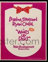 5m981 WHAT'S UP DOC pressbook '72 Barbra Streisand, Ryan O'Neal, directed by Peter Bogdanovich!