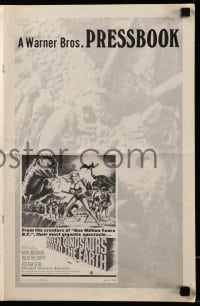 5m982 WHEN DINOSAURS RULED THE EARTH int'l pressbook '71 age of unknown terrors & virgin sacrifices!