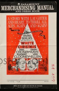5m985 WHITE CHRISTMAS pressbook R61 Bing Crosby, Danny Kaye, Clooney, Vera-Ellen, in VistaVision!