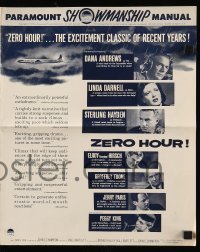 5m999 ZERO HOUR pressbook '57 Dana Andrews, Linda Darnell, Sterling Hayden, parodied in Airplane!