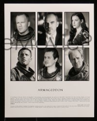5m204 ARMAGEDDON presskit w/ 7 stills '98 Bruce Willis, Ben Affleck, Billy Bob Thornton, Liv Tyler