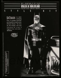 5m215 BATMAN presskit '89 Tim Burton, Michael Keaton, includes cool Batman style kit!