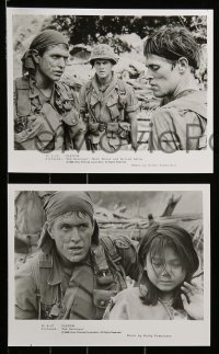 5m403 PLATOON presskit w/ 4 stills '86 Oliver Stone, Tom Berenger, Willem Dafoe, Vietnam War!