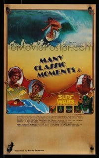 5p051 MANY CLASSIC MOMENTS Aust special poster '78 surfing, wacky Surf Wars cartoon as well!