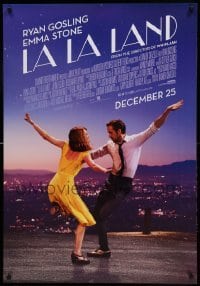 5p058 LA LA LAND advance Canadian 1sh '16 Ryan Gosling, Emma Stone dancing, all English design!
