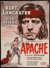 5p111 APACHE Danish '55 Robert Aldrich, Native American Burt Lancaster & Jean Peters by Wenzel!