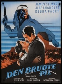 5p115 BROKEN ARROW Danish R60s James Stewart, Jeff Chandler, sexy Debra Paget, different art!