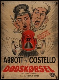 5p116 BUCK PRIVATES COME HOME Danish '50 Bud Abbott & Lou Costello are back, Wenzel art!