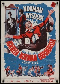 5p194 ONE GOOD TURN Finnish '54 Joan Rice, Shirley Abicair, cool art of Norman Wisdom!