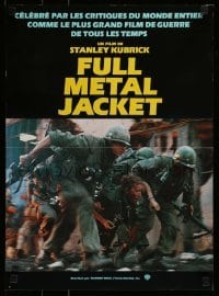 5p646 FULL METAL JACKET teaser French 16x22 '87 Stanley Kubrick's Vietnam War movie, born to kill!