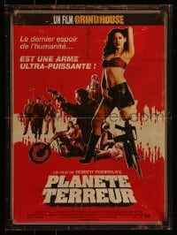 5p691 PLANET TERROR French 16x21 '07 Robert Rodriguez, Grindhouse, sexy Rose McGowan with gun leg!