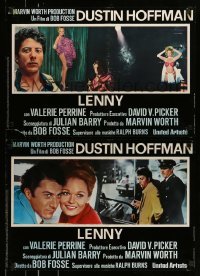 5p844 LENNY 8 Italian 18x26 pbusta '75 Dustin Hoffman as comedian Lenny Bruce, Bob Fosse!