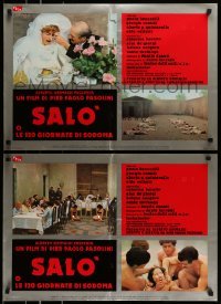 5p848 SALO OR THE 120 DAYS OF SODOM 8 Italian 18x26 pbusta '76 le 120 Giornate di Sodoma!
